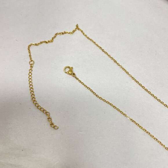 Custom Goods Co S & P Letter Necklace Gold Tone Gift Box‎ New Minimal Dainty - Picture 4 of 6
